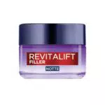 L'Oréal Paris Crema Viso Notte Revitalift Filler, Azione Anti-Rughe con Acido Ialuronico