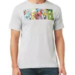 Marvel T-Shirt Manica Corta con Logo Comic Strip
