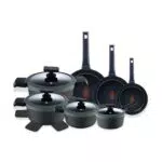 MasterPRO Gastro Reeco Set di Padelle e Pentole in Alluminio Riciclato Antiaderente