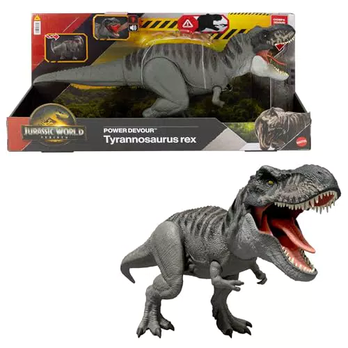Mattel Jurassic World T-Rex Divoratore Giurassico con Luci e Suoni