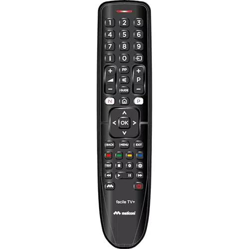 Meliconi Telecomando Universale GUMBODY FACILE TV+ Compatibile con TV