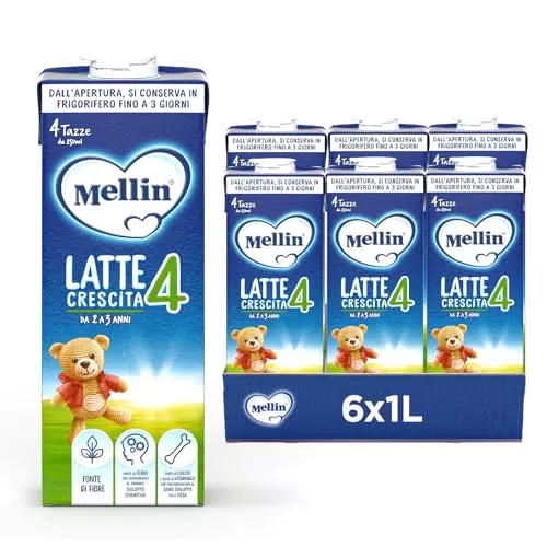 Mellin Latte di Crescita Liquido 2-3 anni Pronto all'uso - 6 litri