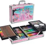 MIAOKE Set Deluxe di materiali per disegno e pittura con matite e pennarelli