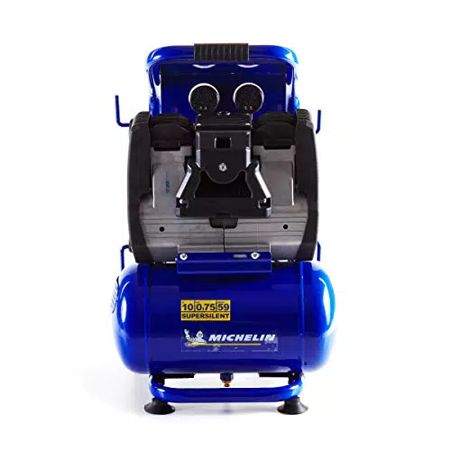 Michelin Compressore d'aria silenzioso MBN10, 10 litri, senza olio, 9 bar