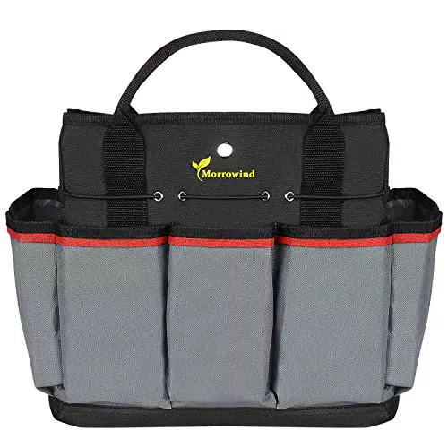 Morrowind Borsa per Attrezzi da Giardino in Tessuto Oxford con 8 Tasche Esterne