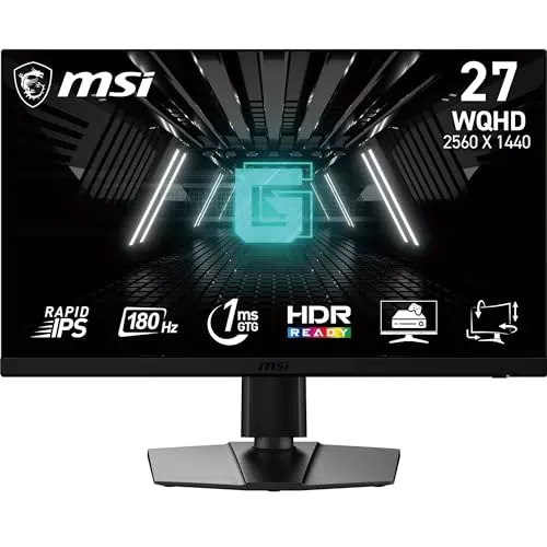 MSI G272QPF Monitor Gaming 27" WQHD, 180 Hz, Pannello Rapid IPS, Adaptive-Sync