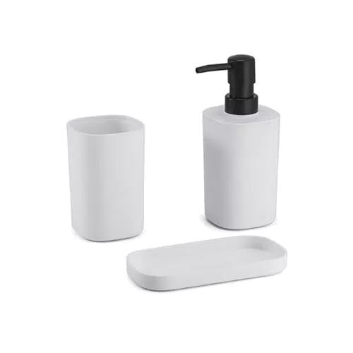 MSV Dispenser Sapone e Portasapone Accessori Bagno