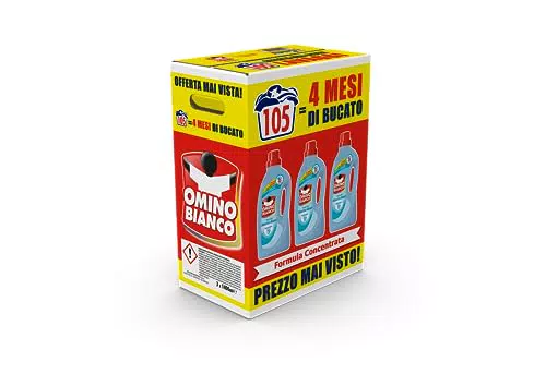 Omino Bianco - Detersivo Lavatrice Liquido, 105 Lavaggi