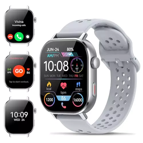 Smartwatch GPS Uomo e Donna con Chiamate e Fitness Tracker, AMOLED 5ATM