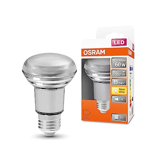 OSRAM Lampada LED R63 E27 350 Lumen Sostituzione 60W Non Dimmerabile