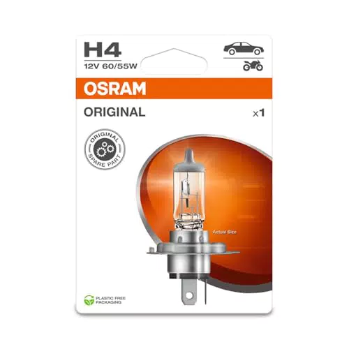 OSRAM H4 Original Line Lampadina Fari Alogeni 12V