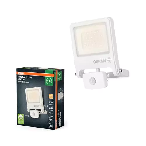 OSRAM ENDURA FLOOD PC 50W Proiettore LED con sensore PIR e funzione crepuscolare