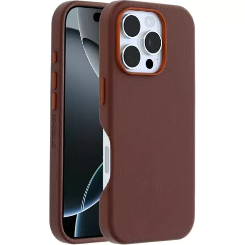 OtterBox Symmetry Series Cactus Leather Custodia MagSafe per iPhone 16 Pro