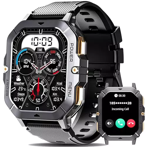 Oukitel Smartwatch Uomo Impermeabile con Chiamate Bluetooth e Modalità Sportive