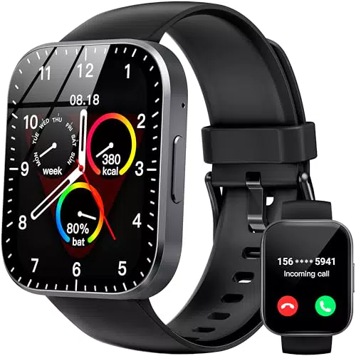 OUKITEL Smartwatch Uomo Donna 1.91", Orologio Fitness IP68 con Chiamate e Monitoraggio