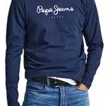 Pepe Jeans Eggo Maglietta a Maniche Lunghe Slim Fit Uomo