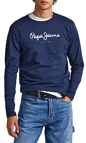 Pepe Jeans Eggo Maglietta a Maniche Lunghe Slim Fit Uomo