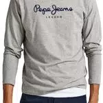 Pepe Jeans Eggo Maglietta a Maniche Lunghe Slim Fit Uomo
