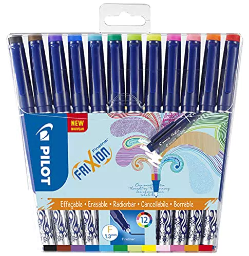 Pilot FriXion Fineliner - Pennarello Cancellabile con Inchiostro Termosensibile