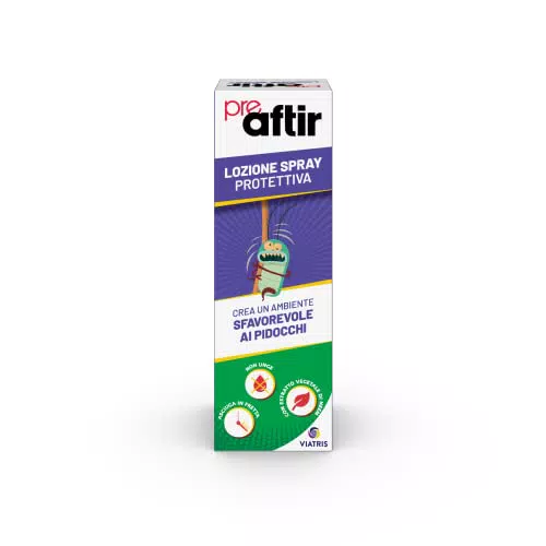 Preaftir Lozione Spray Preventiva Antipidocchi - Trattamento Lenitivo per Bambini e Adulti
