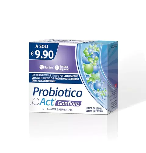 Act Probiotico Gonfiore - Integratore per Regolare Motilità Gastrointestinale