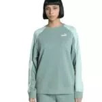 PUMA Felpa con Cappuccio Bambina Sport Relaxed Crew