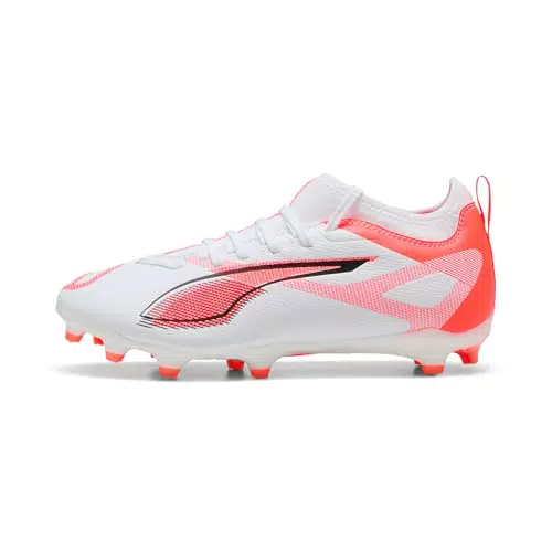 PUMA Ultra 5 Match FG/AG Jr - Scarpe da Calcio Unisex per Bambini e Ragazzi