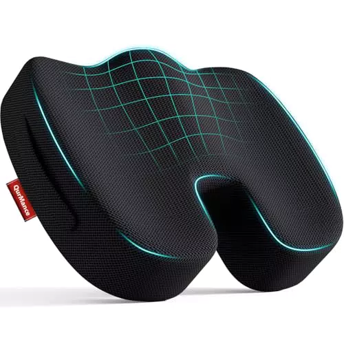 QurMance Cuscino Ergonomico Memory Foam per Sedia Ufficio e Gaming
