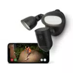 Ring Floodlight Cam Wired Pro - Videocamera 2K con Rilevazione di Movimento 3D