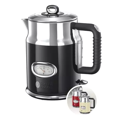 Russell Hobbs Bollitore Retro 1,7L 2400 Watt con Filtro Rimovibile e Bollitura Rapida