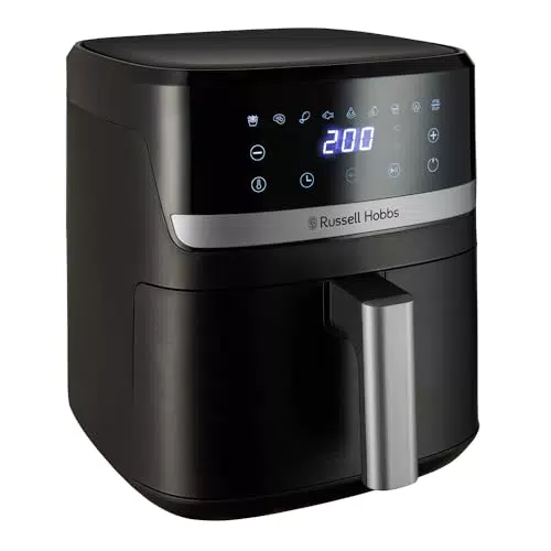 Russell Hobbs Friggitrice ad Aria 5,5L Rapid Air - 9 Funzioni, No BPA, Schermo Touch
