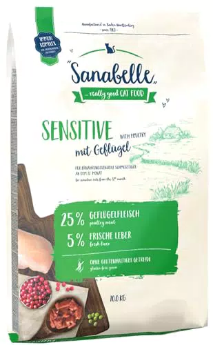 Sanabelle Sensitive con Pollame, Cibo secco per gatti sensibili dal punto di vista nutrizionale