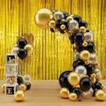 Set Decorazioni Compleanno con Palloncini e Tende a Frange per Feste