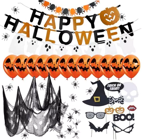 Set decorazioni horror per Halloween per casa, tavola e giardino