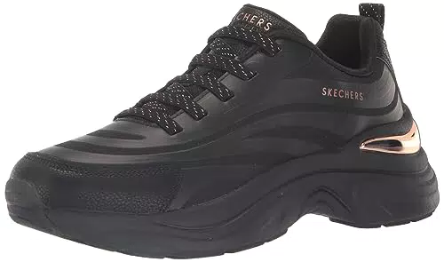 Skechers Hazel Step, Passo N Flow NAZEL Donna, Black Hot Melt/Mesh