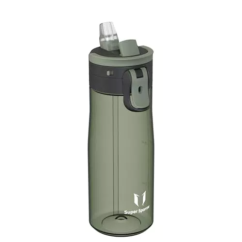 Sparrow Borraccia TouchFlow Senza BPA - Bottiglia Sportiva Antiperdita Con Cannuccia