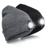 SPGOOD Berretto LED USB ricaricabile con luce integrata per outdoor e sport