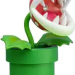 Super Mario Lampada Piranha Plant da Scrivania LED USB con Testa Movibile