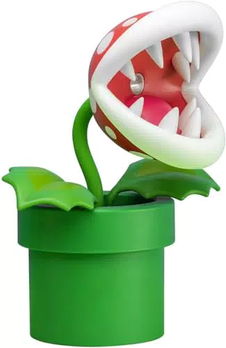 Super Mario Lampada Piranha Plant da Scrivania LED USB con Testa Movibile