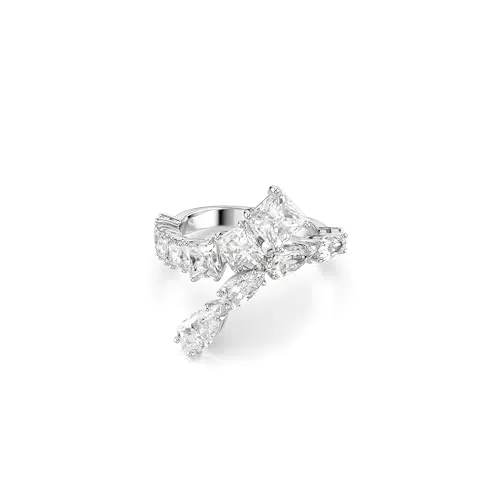 Swarovski Anello Matrix, Taglio Misto, Placcato Rodio