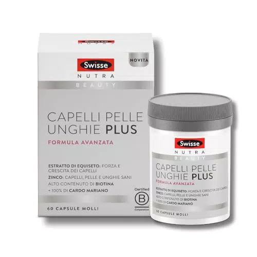 Swisse Integratore Capelli Pelle Unghie Plus con Biotina e Zinco