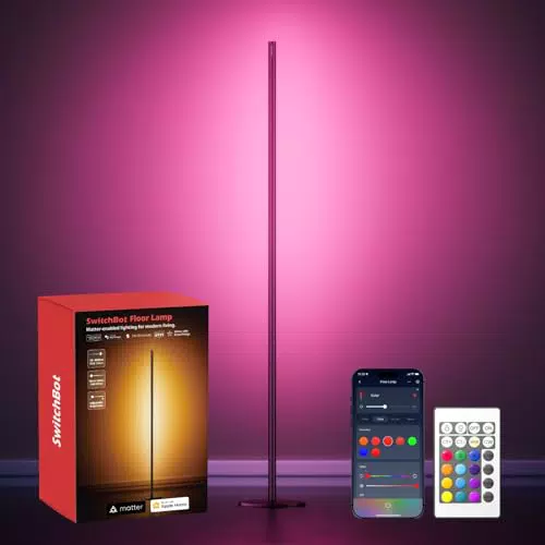 SwitchBot Lampada da Terra LED Smart compatibile con Alexa, Google Home, Apple Home