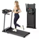 Tapis Roulant Elettrico Pieghevole Salvaspazio Magnetico per Camminare a Casa