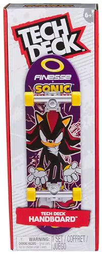 Tech Deck Finesse X Sonic The Hedgehog Handboard - Mini Skateboard per Bambini