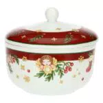 THUN Biscottiera in Porcellana Collezione Sorprese di Natale, Idea Regalo