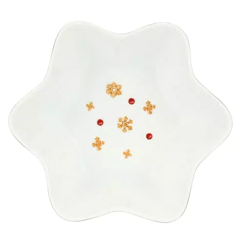 THUN Ciotola in Porcellana a Forma di Stella - Collezione Sorprese di Natale