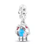TINSLO Ciondolo in Argento Sterling 925 con Cubic Zirconia per Braccialetti Pandora