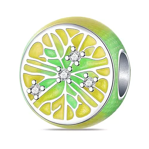 TINSLO Ciondolo in Argento Sterling 925 con Cubic Zirconia per Braccialetti