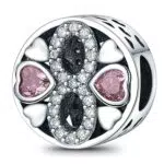 TINSLO Ciondolo Argento Sterling 925 con Cubic Zirconia per Braccialetti Pandora