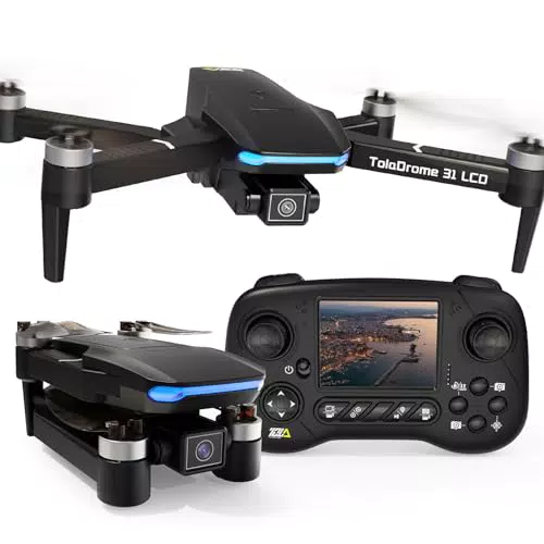 Toladrone TD31LCD - Drone Pieghevole con Fotocamera e Trasmissione Digitale